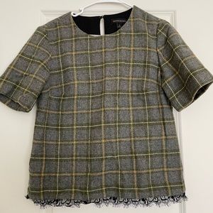 Darling banana republic plaid blouse and matching skirt. Top small, skirt sz 2